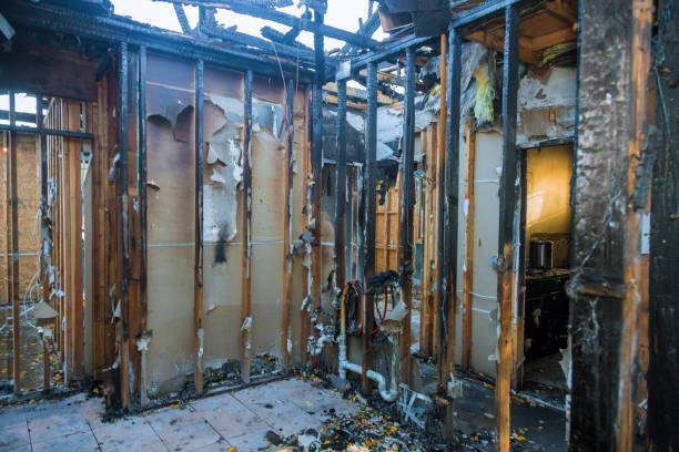Professional Emergency Fire Cleanup technician working in San Benito, TX